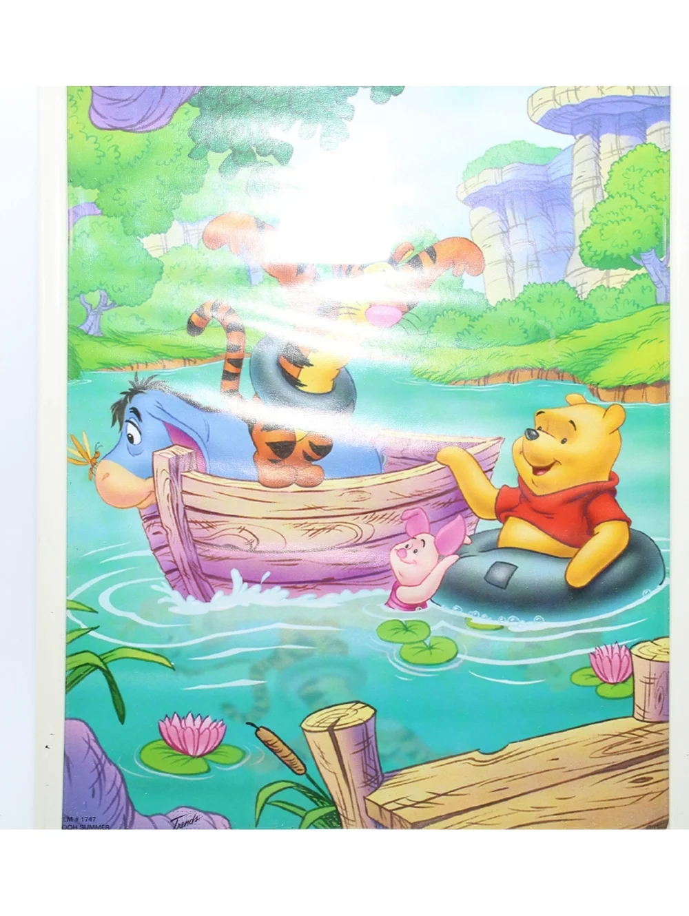 Vintage Trends Disney Picture Framed Winnie the Pooh Summer Photo Frame #1747